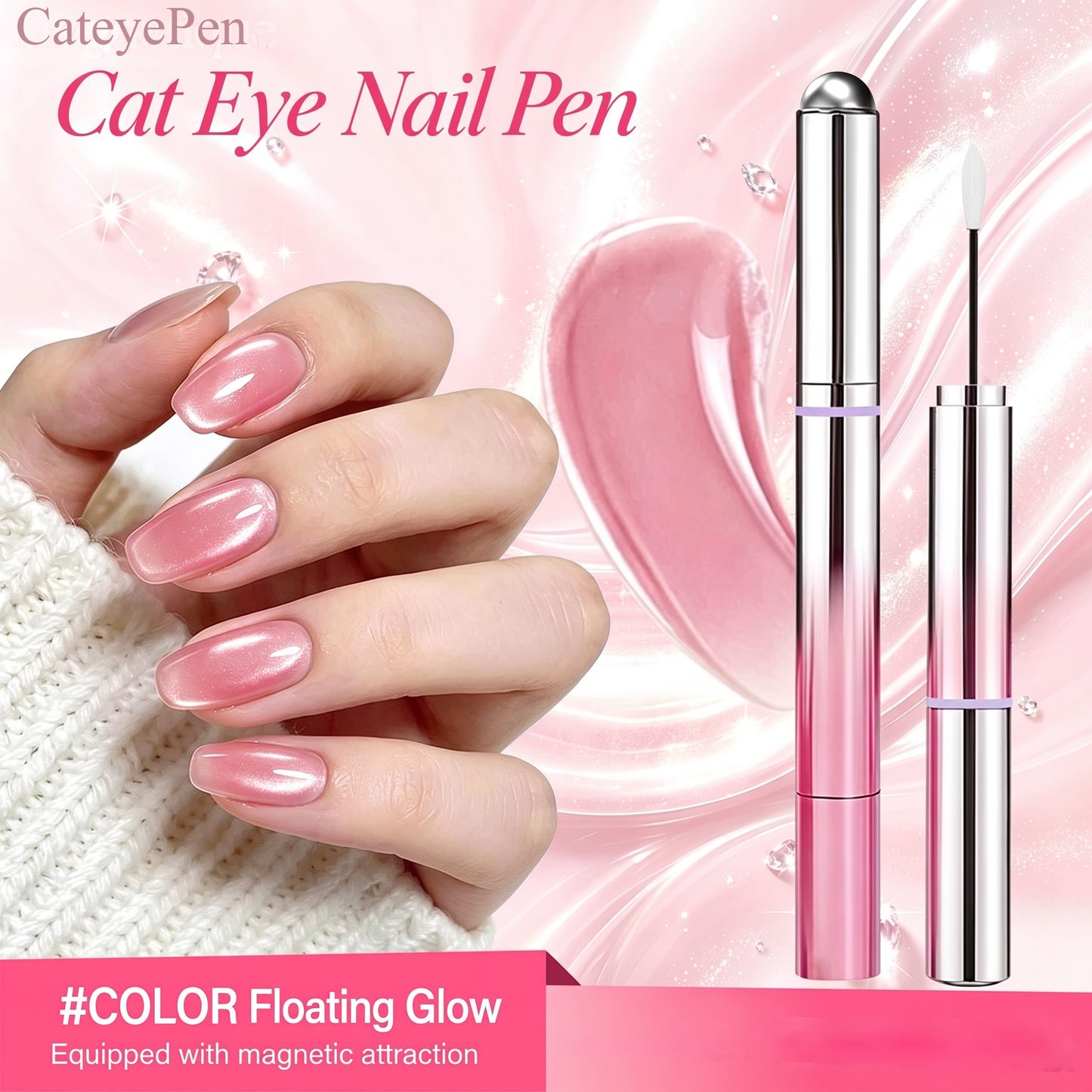 CateyePen&trade; 7-In-1 Magnetic Cat Eye Nail Gel Pen Portable